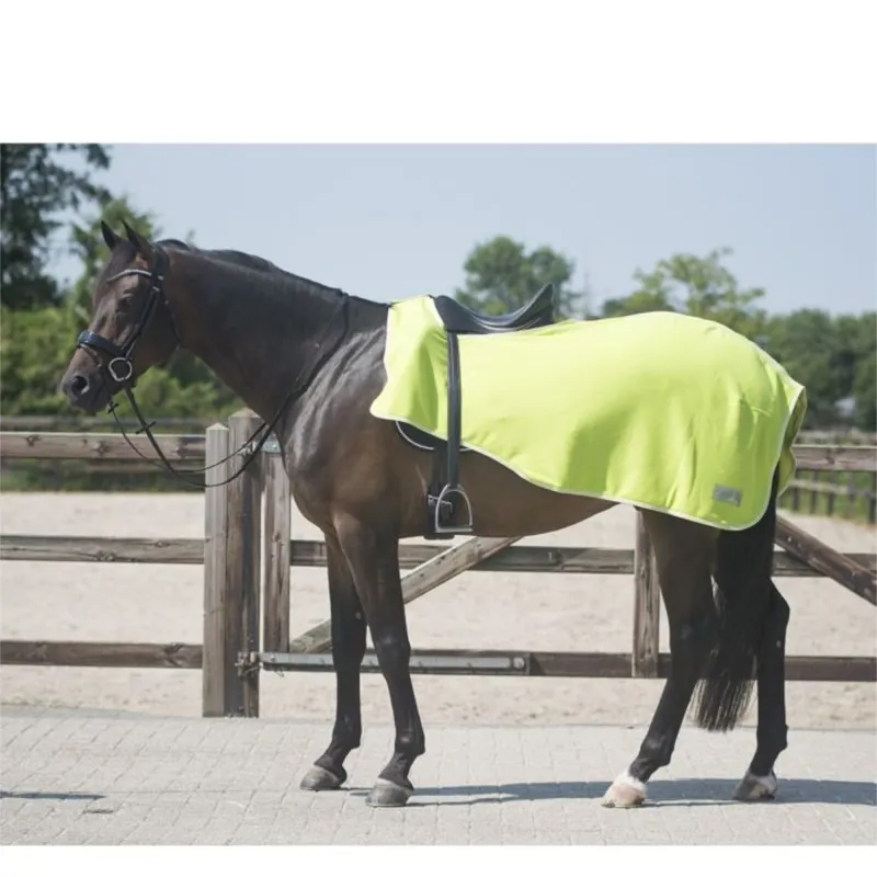 QHP Fleece Exercise Rug - Lime